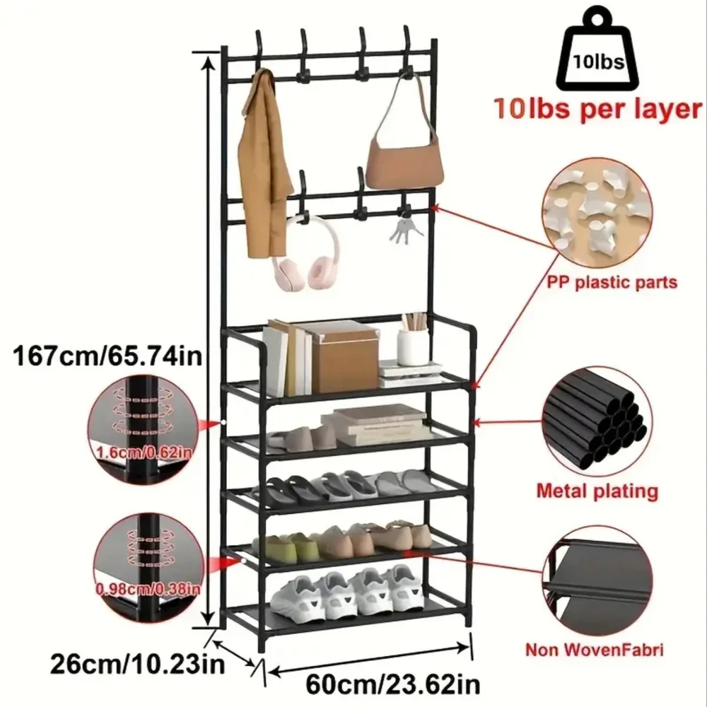 Black Metal Multipurpose Rack/Organizer